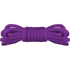 Фиолетовая нейлоновая веревка для бондажа Japanese Mini 1,5 м 