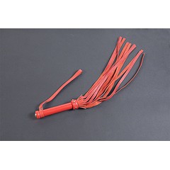  Красная маленькая кожаная плеть 45 см 