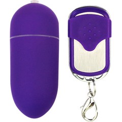  Продолговатое фиолетовое виброяйцо на пульте ДУ 