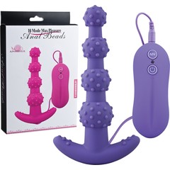  Фиолетовый анальный вибростимулятор Max Pleasure Anal Beads 