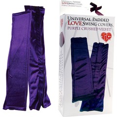  Бархатистые фиолетовые чехлы для любовных качелей 