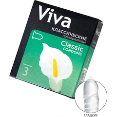 Классические гладкие презервативы VIVA Classic 3 шт 