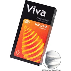  Ребристые презервативы VIVA Ribbed 12 шт 