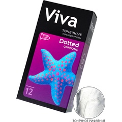  Презервативы с точечками VIVA Dotted 12 шт 