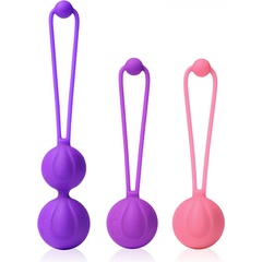  Набор из 3 разноцветных вагинальных шариков 