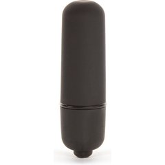  Черная вибропуля X-Basic Bullet Mini One Speed 5,9 см 
