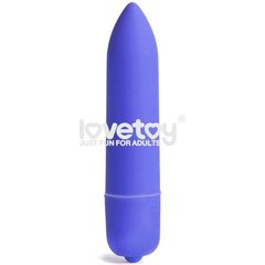  Синяя вибропуля X-Basic Long Bullet 10 speeds 9 см 