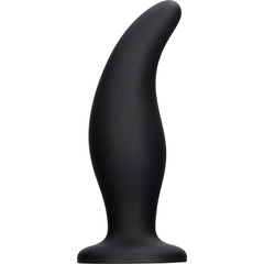  Черная анальная пробка Curve Butt Plug 11,4 см 