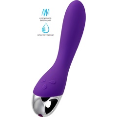  Фиолетовый вибратор «Дрючка-удовольствие» 20,5 см 