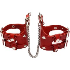  Красные изящные наручники Ellada 