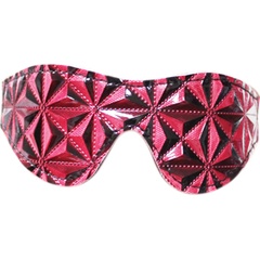  Розовая маска на глаза с геометрическим узором Pyramid Eye Mask 