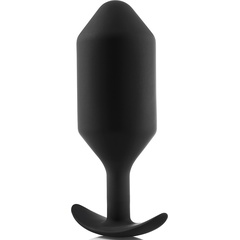  Черная анальная пробка для ношения B-vibe Snug Plug 6 17 см 