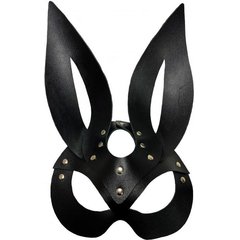  Черная кожаная маска зайки Miss Bunny 
