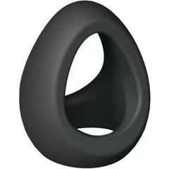  Черное фигурное эрекционное кольцо Flux Ring 