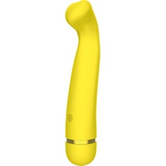  Желтый перезаряжаемый вибратор Raffi 17,1 см 