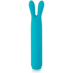  Голубой вибратор с ушками Rabbit Bullet Vibrator 8,9 см 