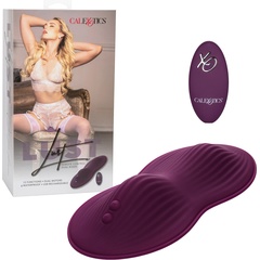  Сливовый вибратор на стул Remote Control Dual Rider с пультом ДУ 