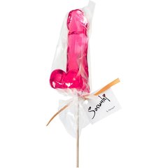  Розовый леденец Пенис Bubble Gum со вкусом бабл-гам 