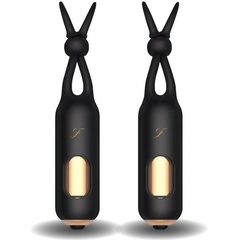  Черные вибростимуляторы для массажа сосков Vibrating Nipple Stimulators 