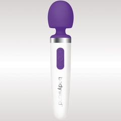  Фиолетово-белый перезаряжаемый жезловый вибратор Aqua Mini Rechargeable 
