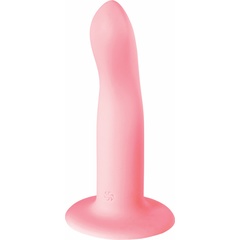  Розовый нереалистичный дилдо Stray 16,6 см 