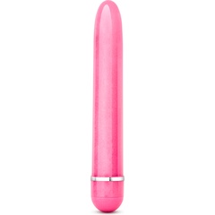  Розовый тонкий классический вибратор Slimline Vibe 17,8 см 