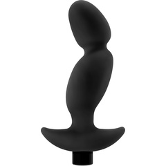  Черный анальный вибратор Silicone Vibrating Prostate Massager 04 16,5 см 