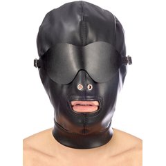  Маска-шлем с отверстием для рта и съемными шорами 