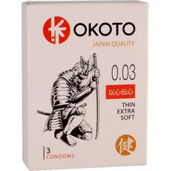  Тонкие презервативы OKOTO Thin Extra Soft 3 шт 