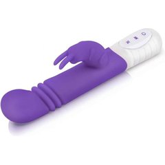  Фиолетовый массажер для G-точки Slim Shaft thrusting G-spot Rabbit 23 см 