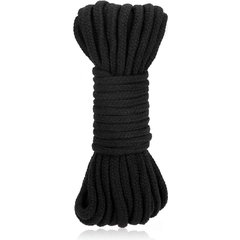  Черная хлопковая веревка для связывания Bondage Rope 10 м 