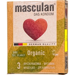  Экологически чистые презервативы Masculan Organic 3 шт 