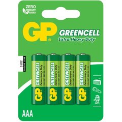  Батарейки солевые GP GreenCell AAA/R03G 4 шт 