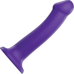  Фиолетовый фаллоимитатор-насадка Strap-On-Me Dildo Dual Density size L 19 см 