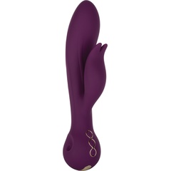  Фиолетовый вибратор-кролик Desire 22,25 см 