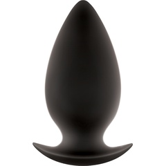  Чёрная анальная пробка большого размера Renegade Spades для ношения 11,1 см 