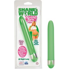  Салатовый вибратор Shanes World 15,5 см 