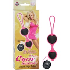  Чёрные вагинальные шарики из силикона Coco Licious Kegel Balls 