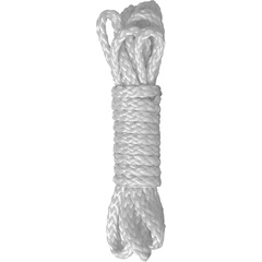  Белая нейлоновая веревка для бандажа Kinbaku Mini 1,5 м 