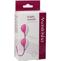  Розовые вагинальные шарики К-Balls smooth 
