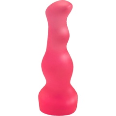  Гелевый розовый массажёр простаты без вибрации 13,5 см 