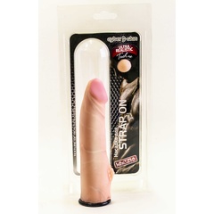  Насадка с шишечкой для страпона Харнесс 18,5 см 