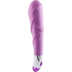  Фиолетовый ребристый вибратор Lovely Vibes Laced 18,5 см 