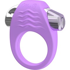  Фиолетовое эрекционное кольцо с вибрацией Stylish Soft Touch C-ring 