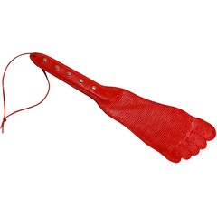  Красная хлопалка в форме ступни 34,5 см 