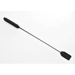  Чёрный стек со шлепком и ручкой-фаллосом 62 см 