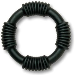  Черное эрекционное кольцо E-Ring 