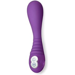  Фиолетовый вибромассажер Vibe 19 см 