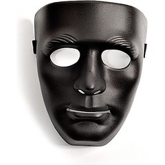  Чёрная маска из пластика 