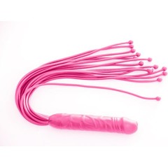  Розовая мини-плеть Ракета 50 см 